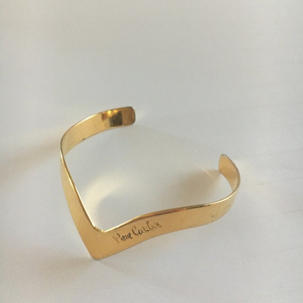 Vintage 1970s Pierre Cardin Gold Plated Bracelet